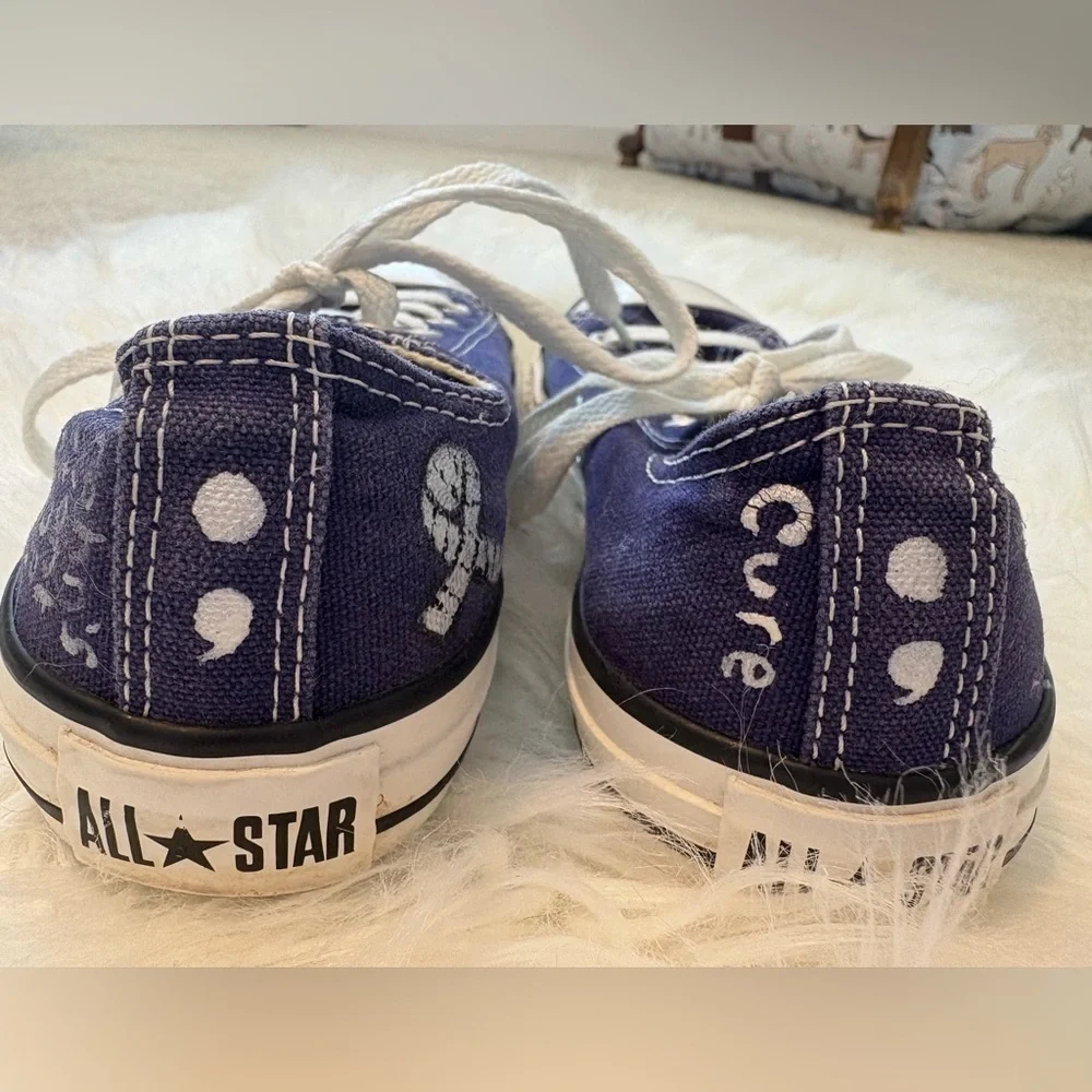 EUC Converse Chuck Taylor All Star Low-Top Sneaker Customized Kids Size 3